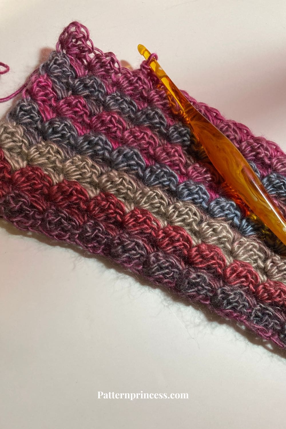 Simple Briarloop Earwarmer Worked in a Rectangle