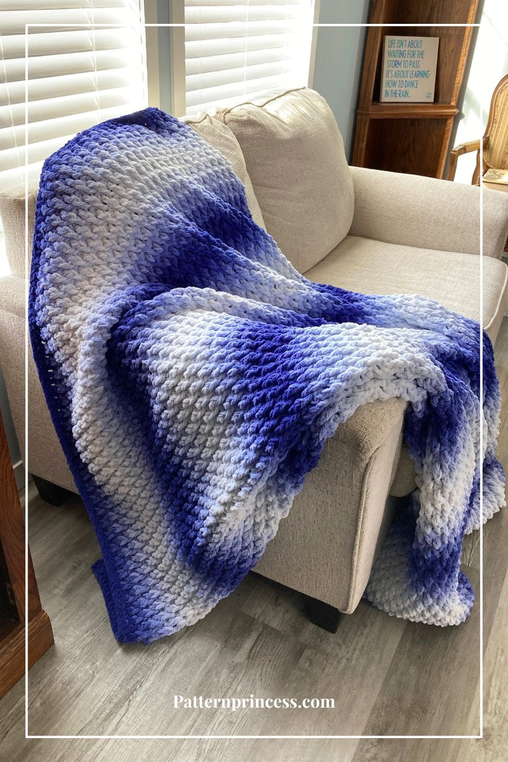 Bernat Blanket Perfect Phasing Yarn Crochet Afghan
