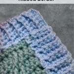 How to Crochet a back loop single crochet ribbed border