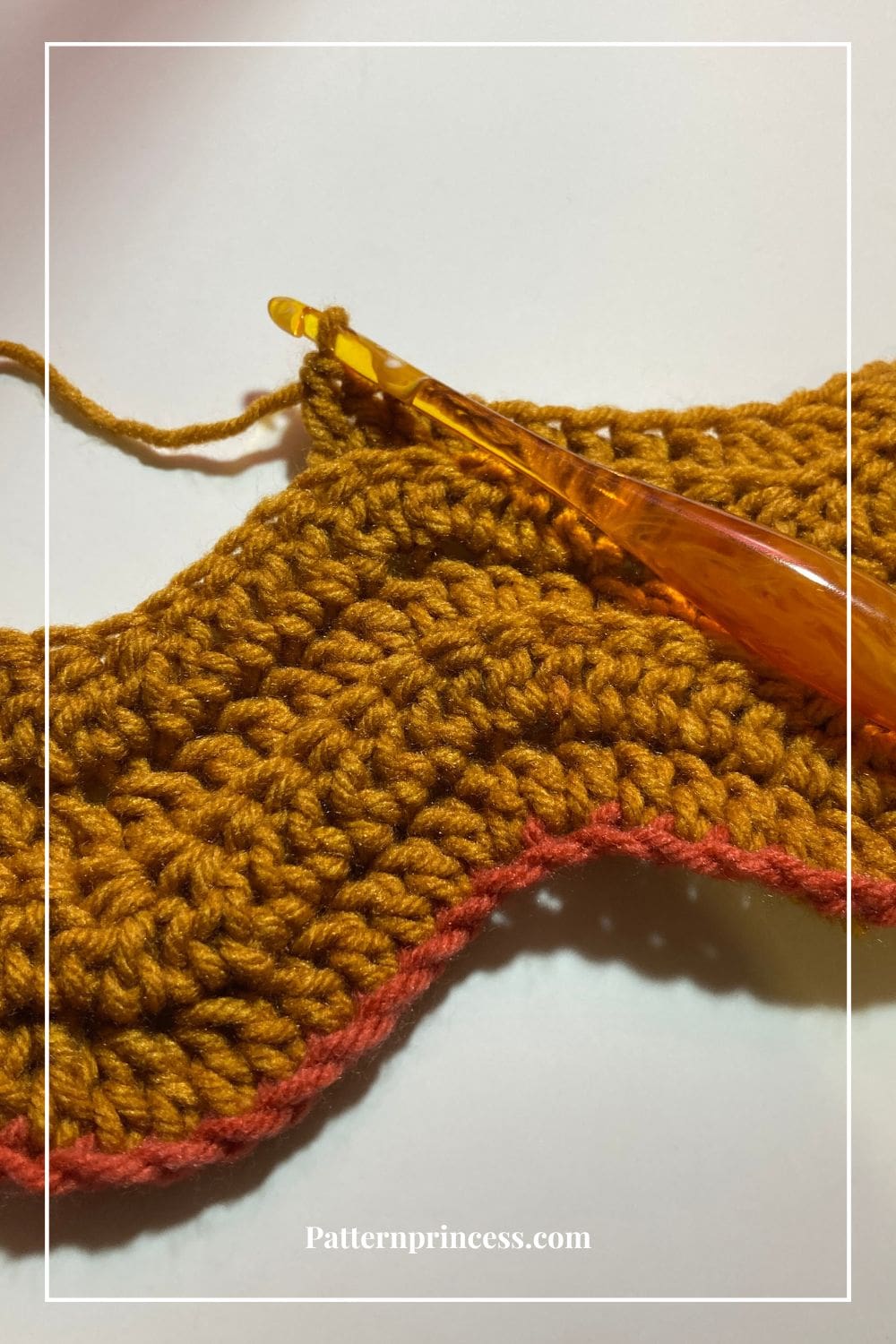 Ribbed Ripple Crochet Stitch Sample