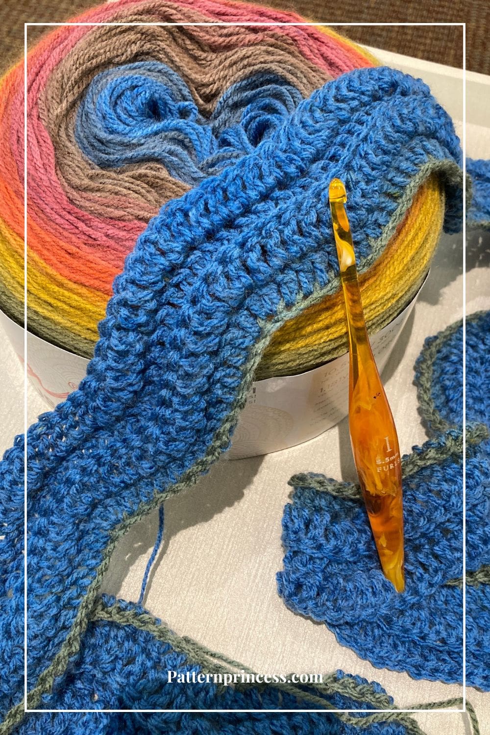 Starting a Ribbed Ripple Crochet Blanket