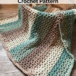 One Skein Simple Mandala Yarn Baby Blanket Crochet Pattern