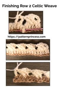 Finishing Row 2 Celtic Weave