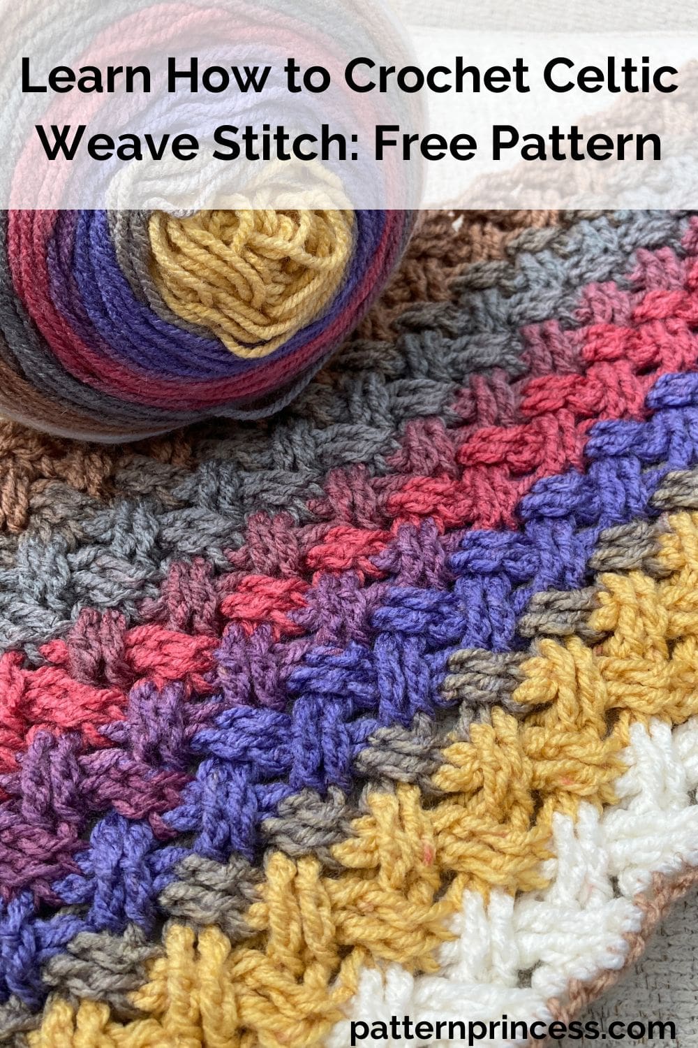 Learn How to Crochet Celtic Weave Stitch Free Pattern