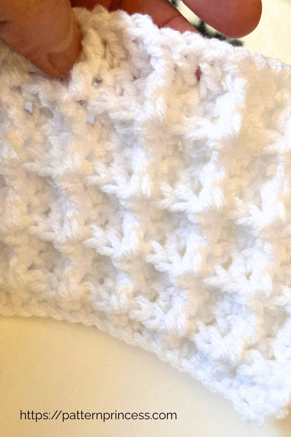 Showing 3D Waffle Stitch Texture