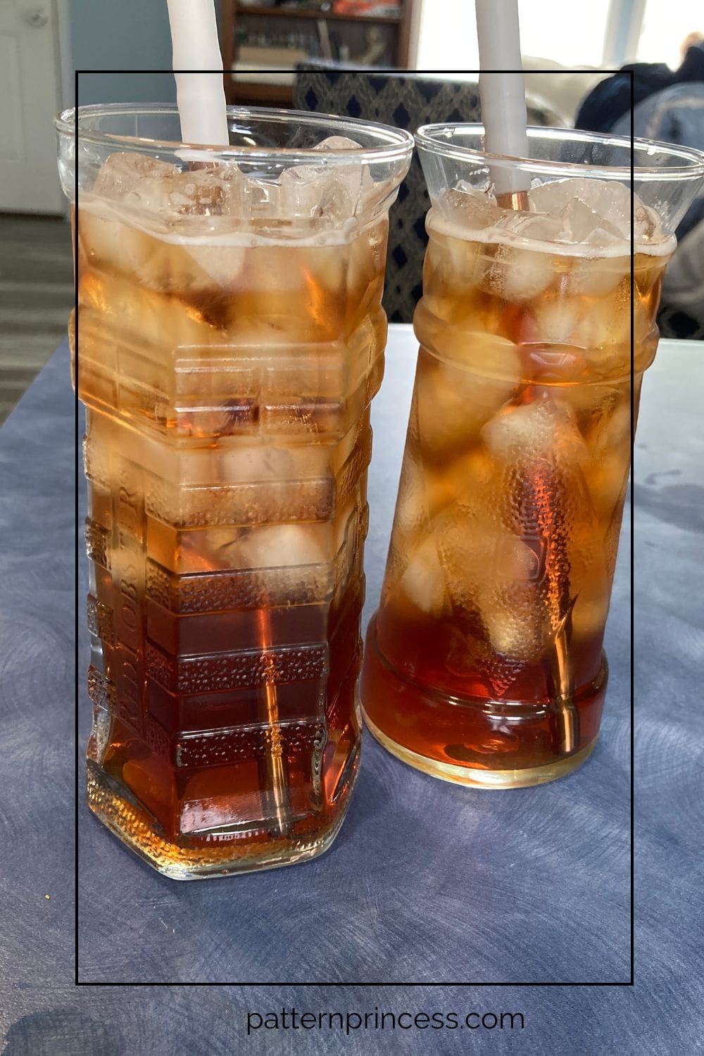 Refreshing Iced Tea on Ice