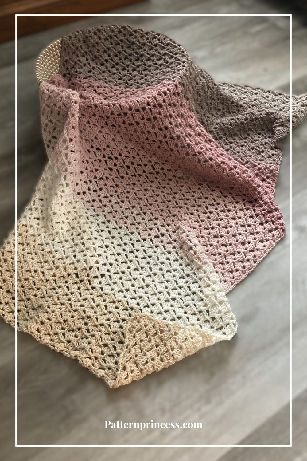 Drunken Granny Stitch Crochet Blanket