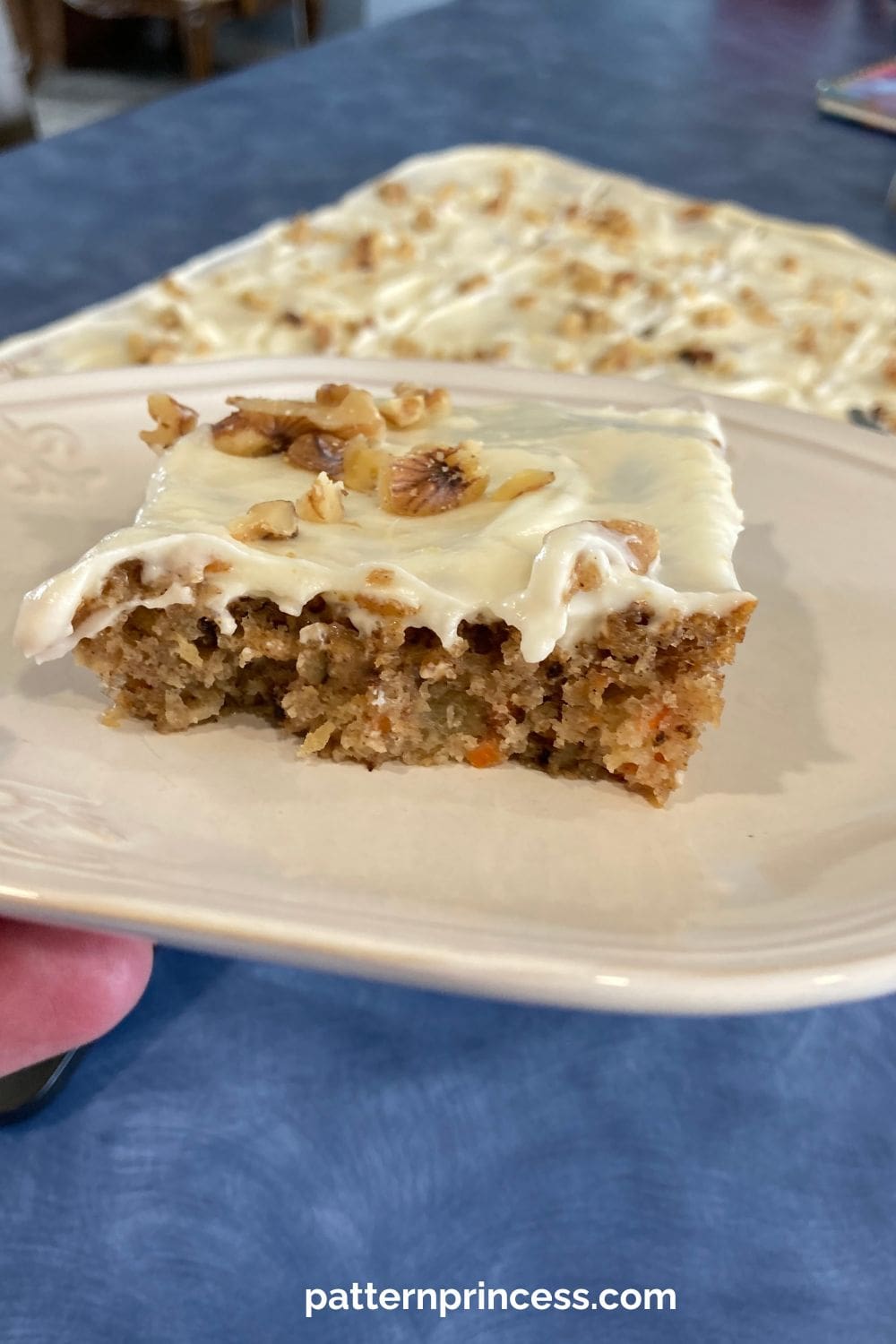 Serving Island Carrot Cake Bars