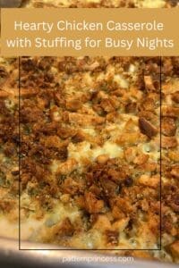 Hearty Chicken Casserole with Stuffing for Busy Nights