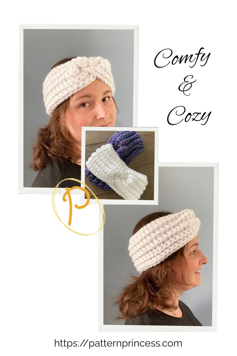 Chunky Crochet Ear Warmer for Beginners Modeled