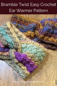 Bramble Twist Easy Crochet Ear Warmer Pattern
