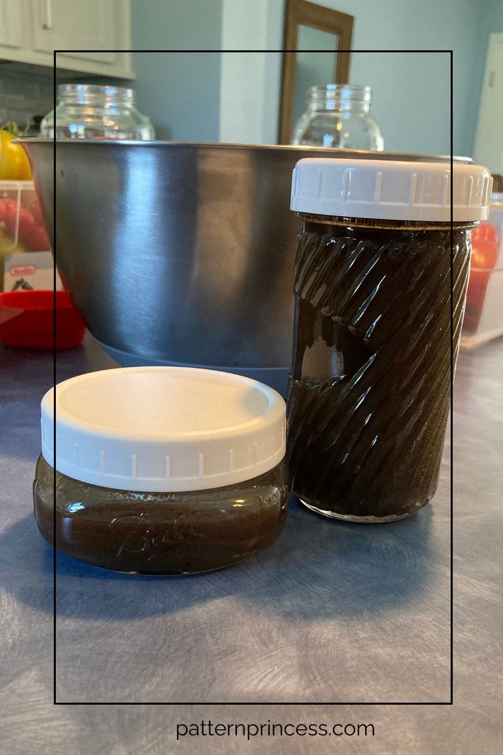 Jars of homemade vanilla bean paste