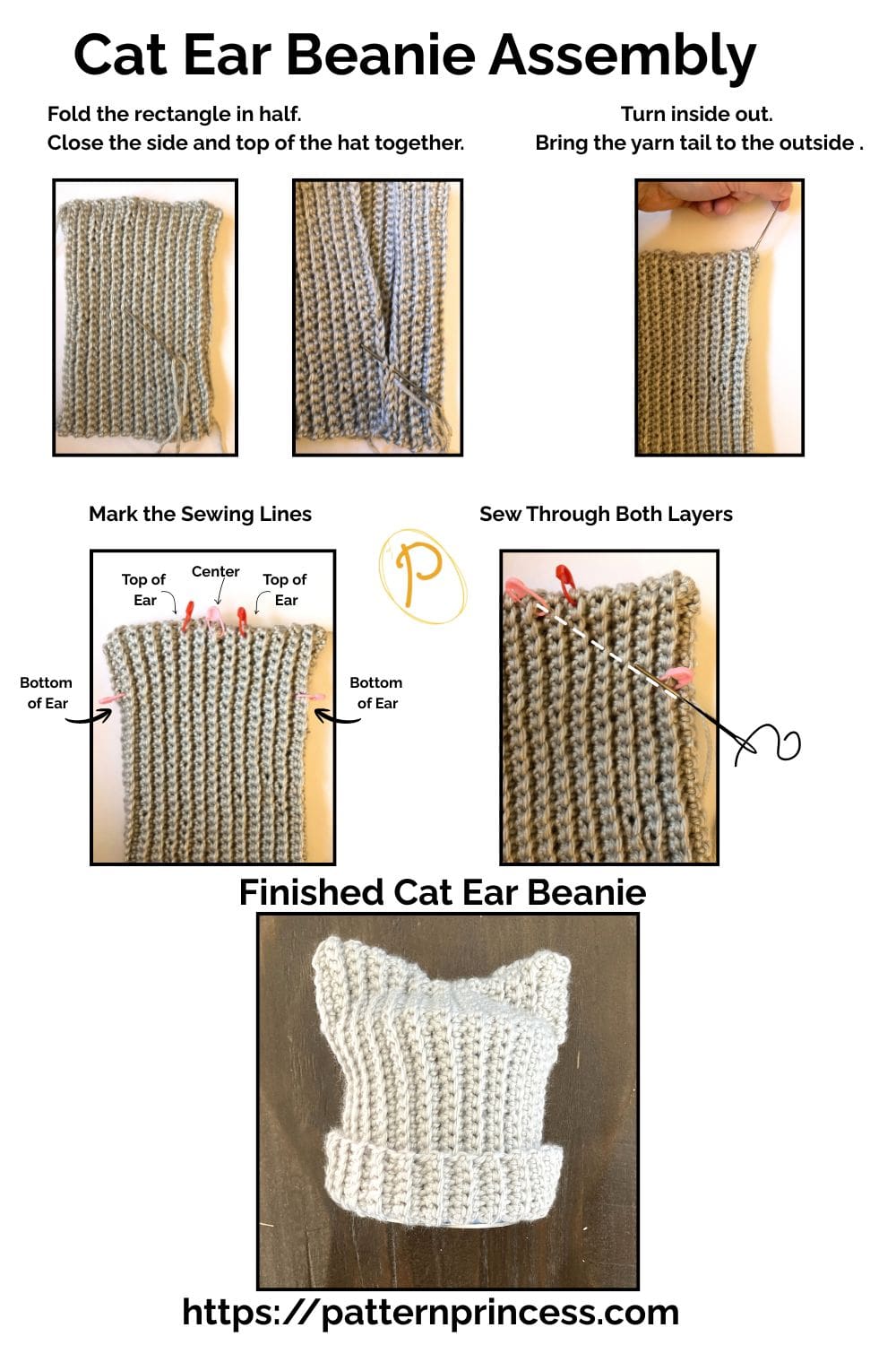 Cat Ear Beanie Assembly