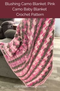 Blushing Camo Blanket Pink Camo Baby Blanket Crochet Pattern