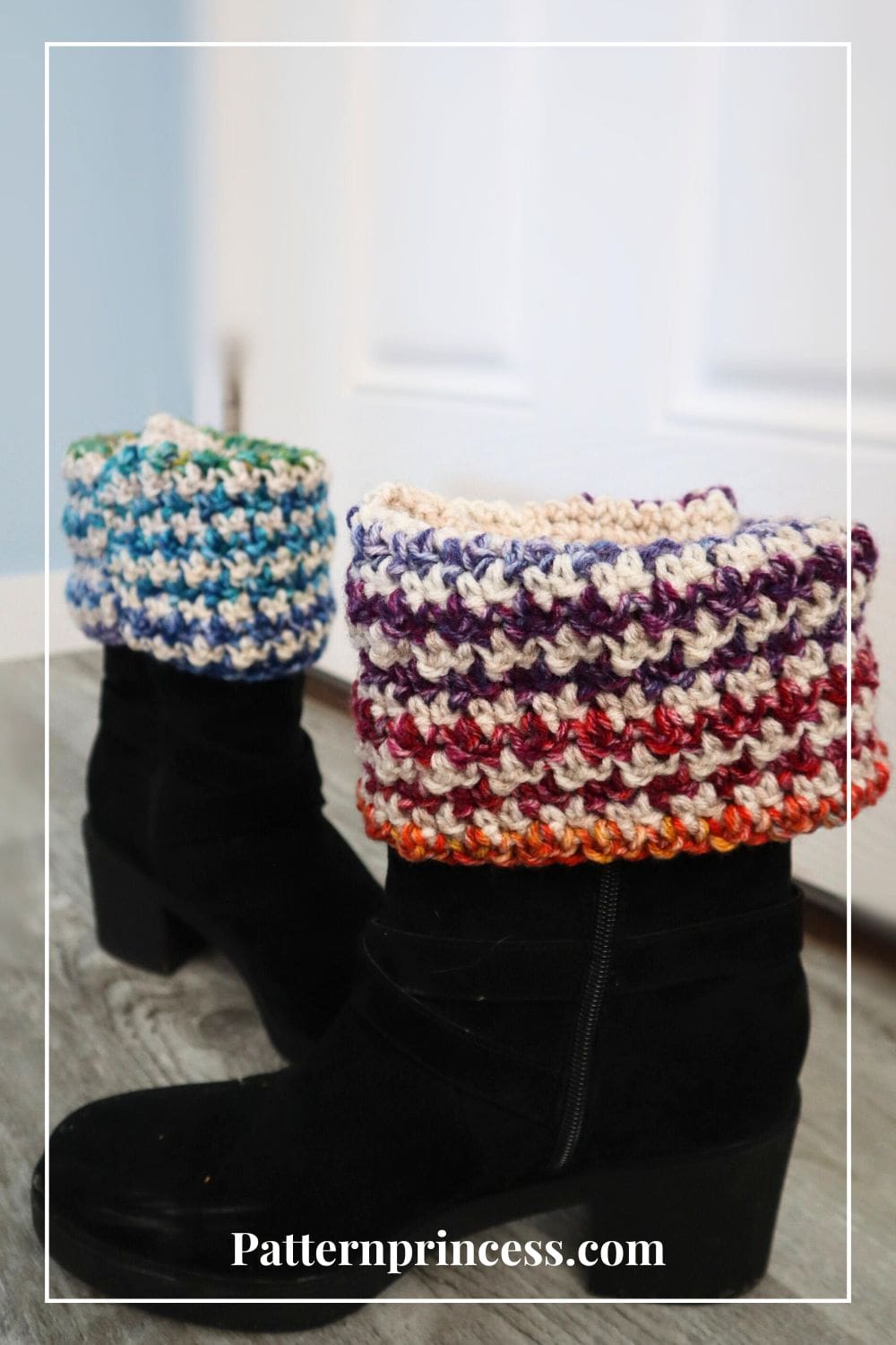 Bright Colored Striped Fold Over Cuffs