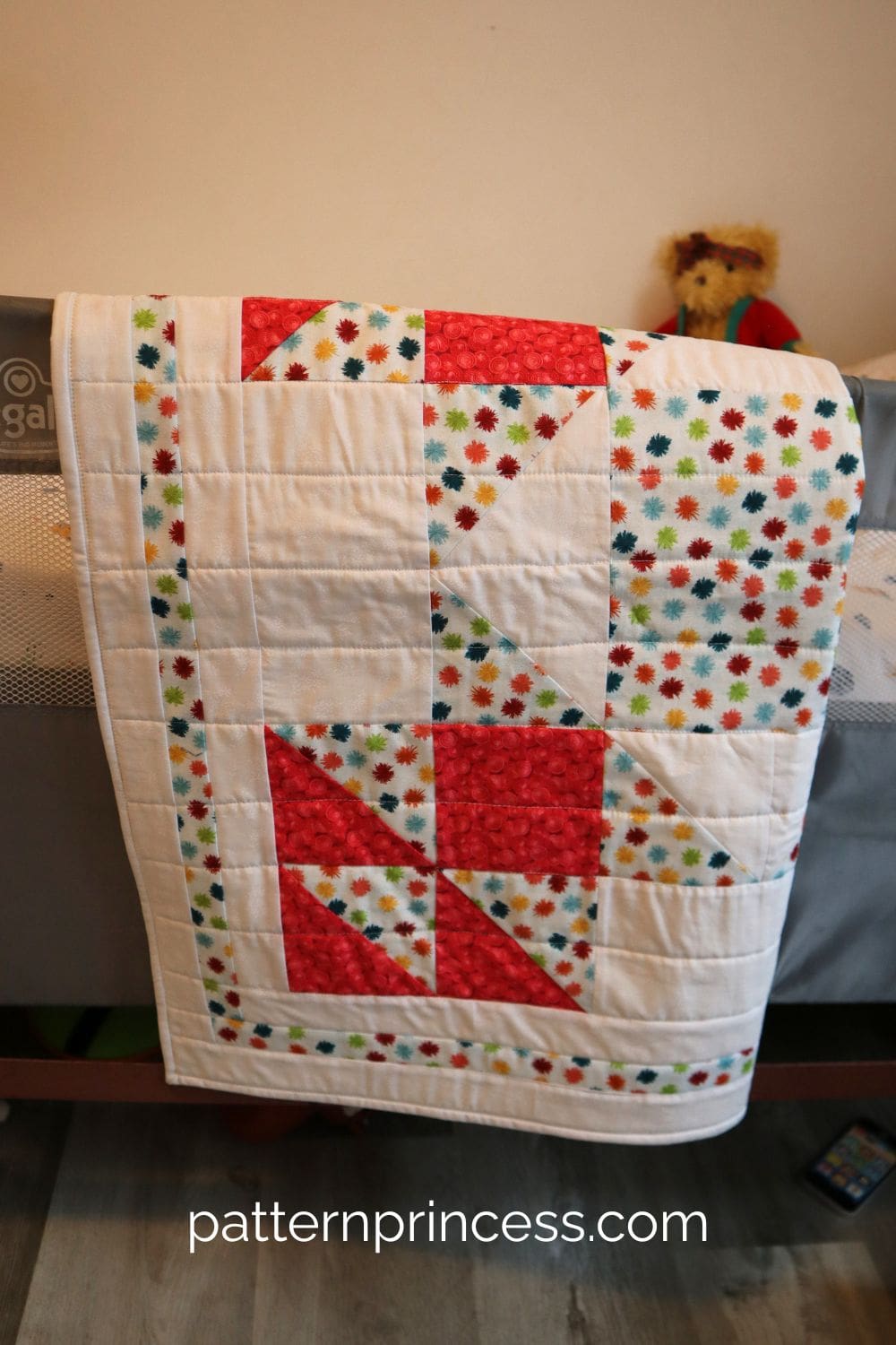 Easy Baby Blanket using Large Squares