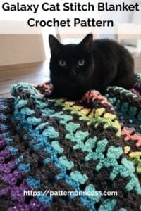 Galaxy Cat Stitch Blanket Crochet Pattern