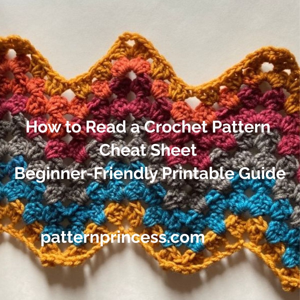 How to Read a Crochet Pattern Cheat Sheet Beginner-Friendly Printable Guide