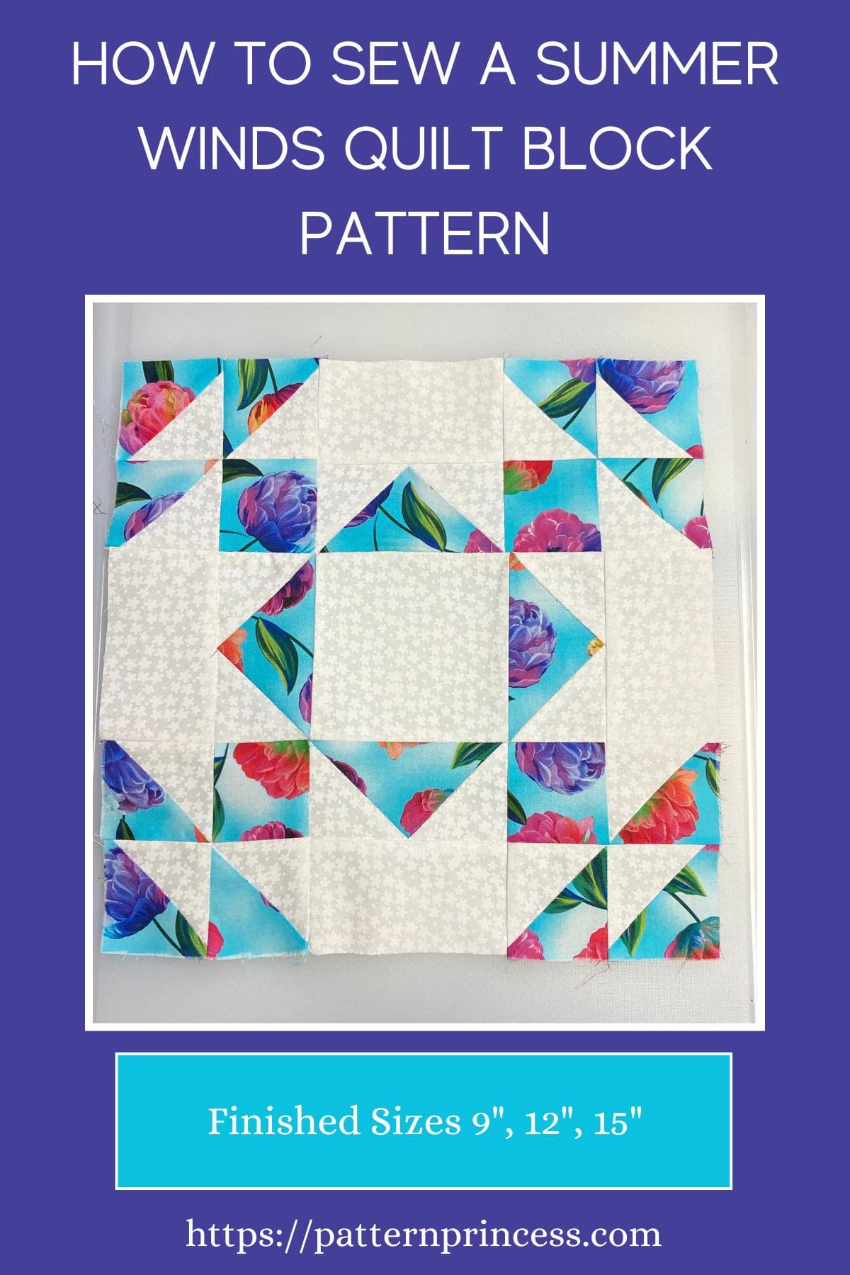 How to Sew a Summer Winds Quilt Block Pattern