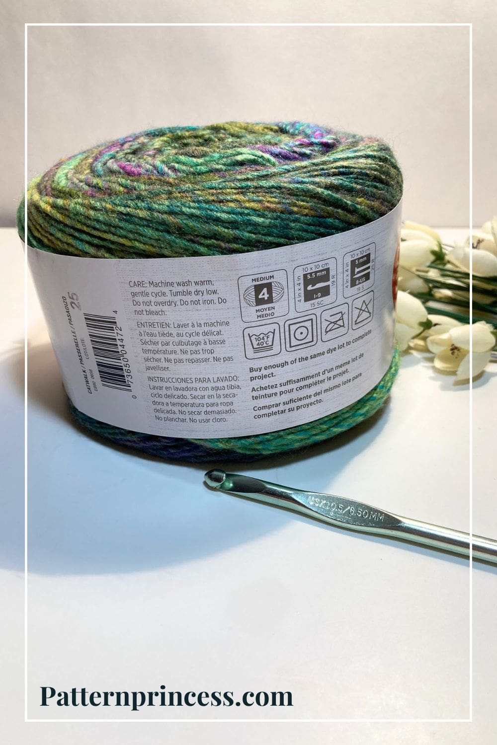 Yarn Cake with Crochet Hook