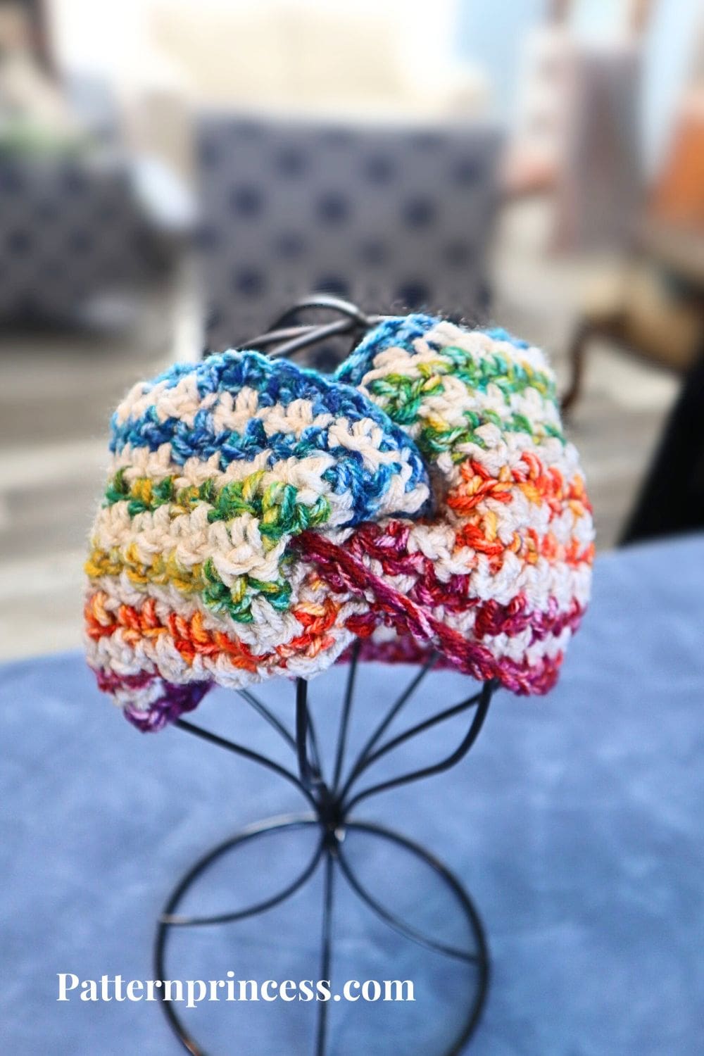 Frost Blossom Twist Front Headband