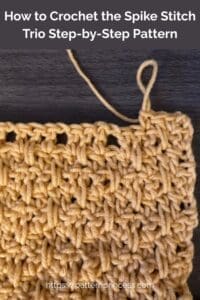 How to Crochet the Spike Stitch Trio Step-by-Step Pattern