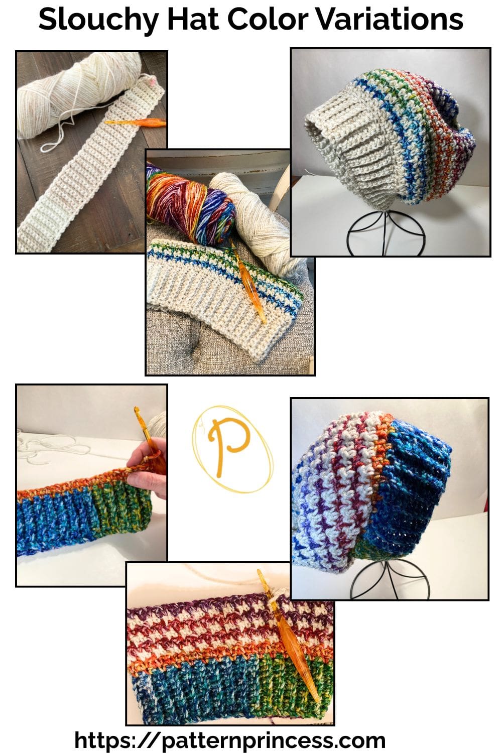 Slouchy Hat Color Variations