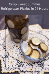 Crisp Sweet Summer Refrigerator Pickles in 24 Hours