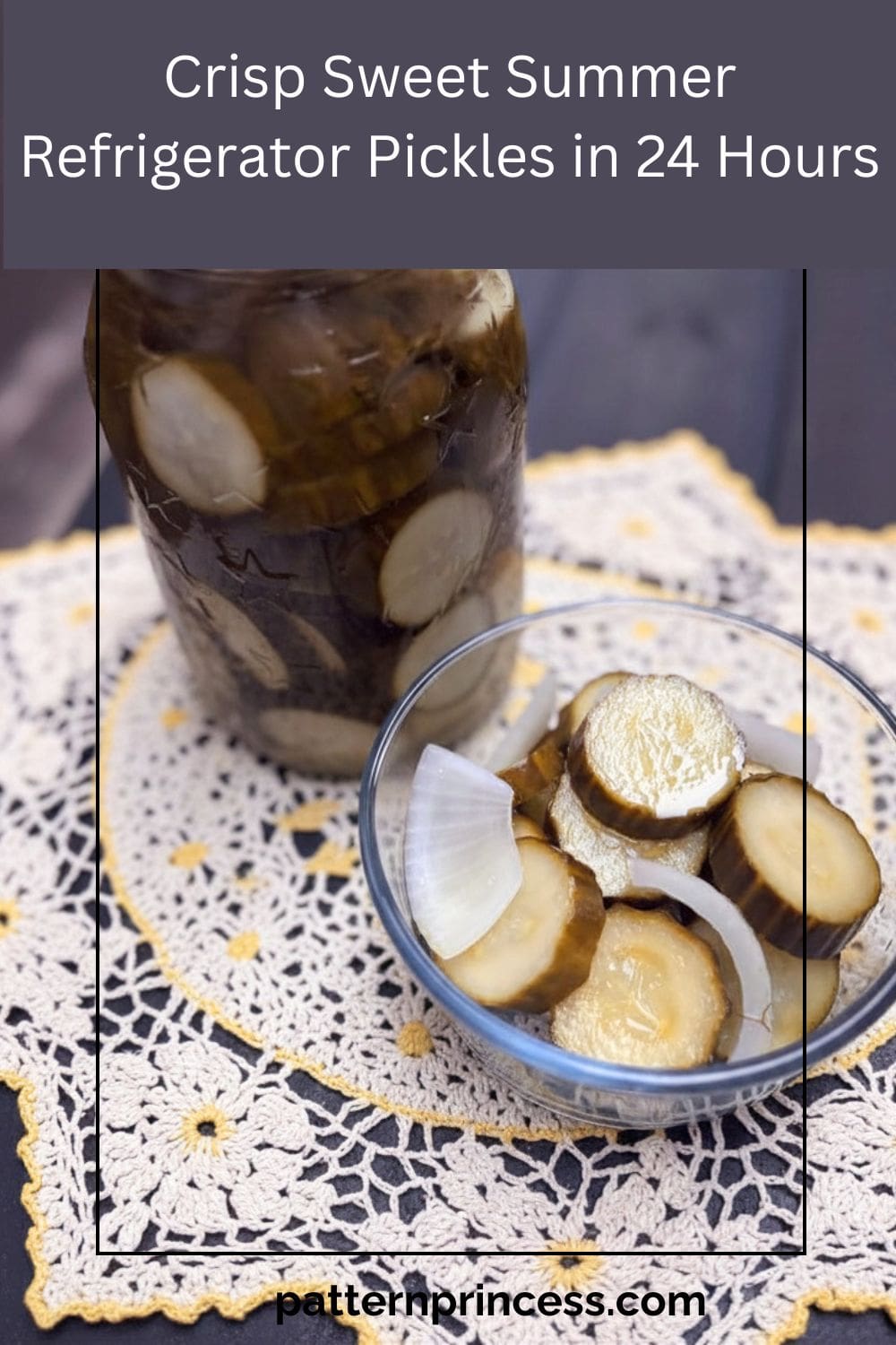 Crisp Sweet Summer Refrigerator Pickles in 24 Hours