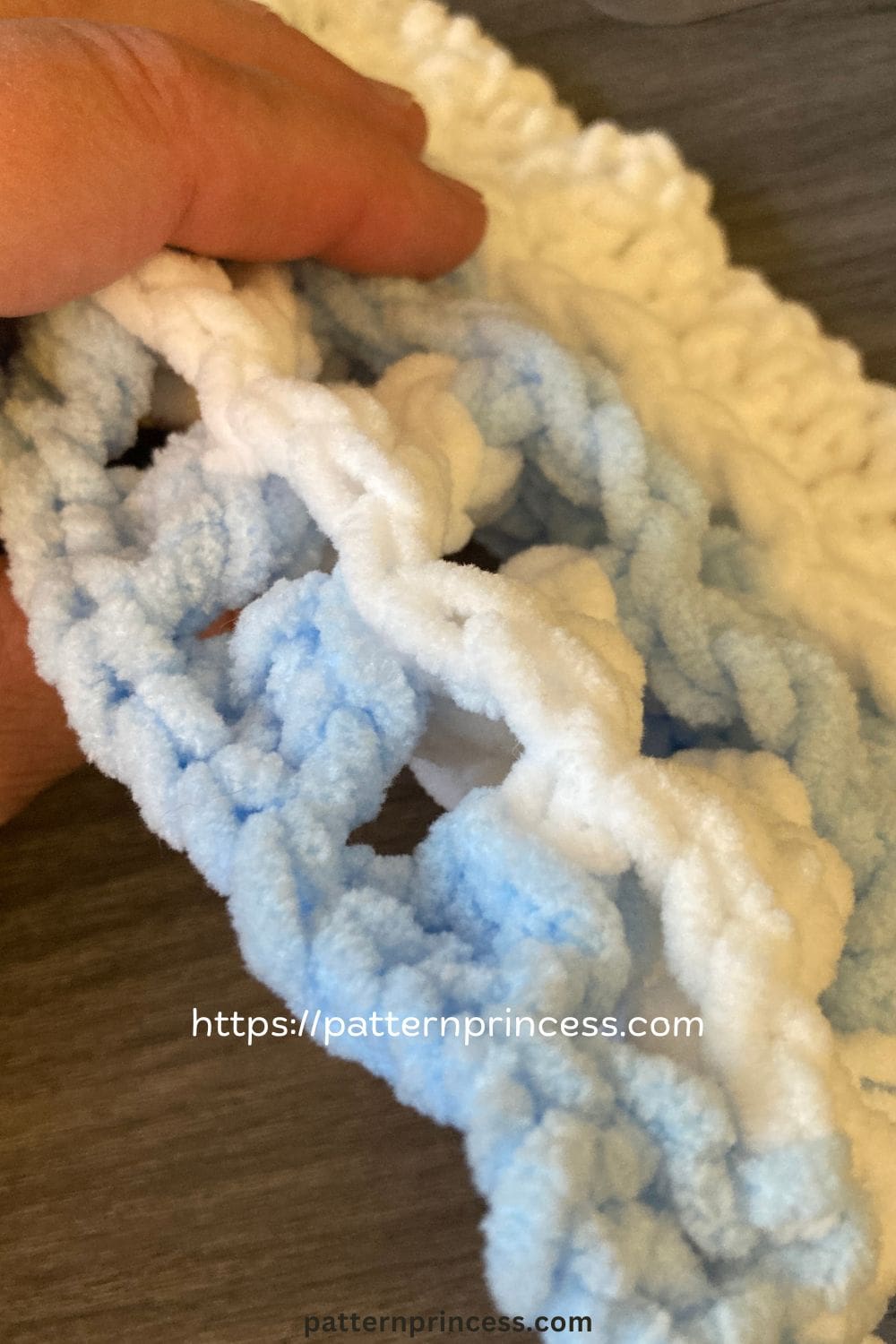 Squishy Crochet Stitch 3D Zigzag Waffle