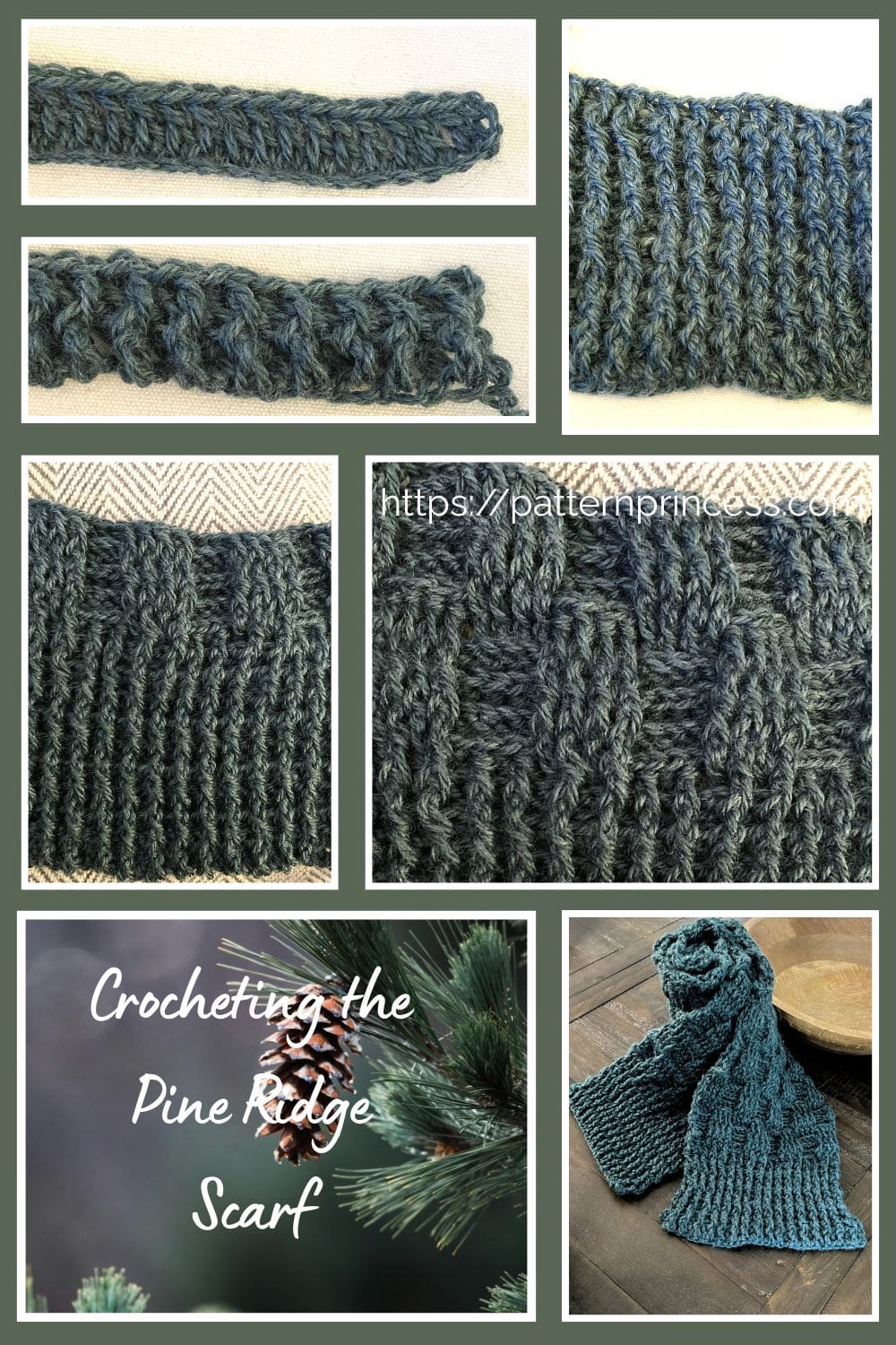 Crocheting the Pine Ridge Scarf